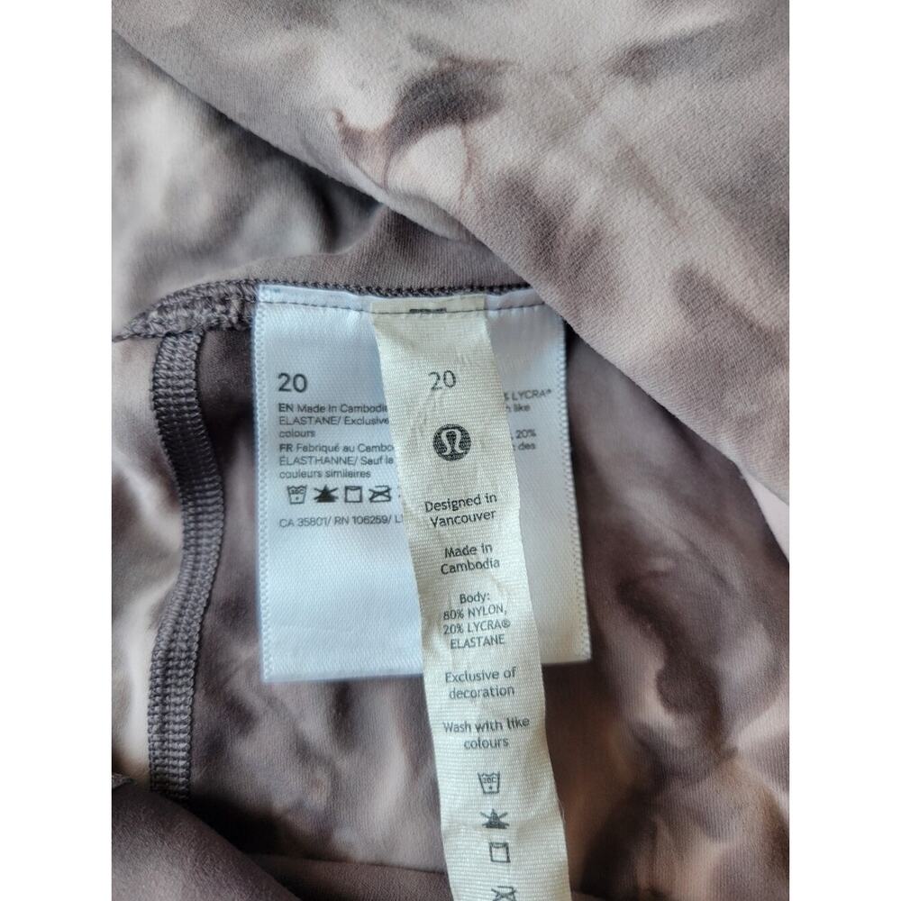 Lululemon Align High-Rise Pant 25" Diamond Dye Mink Bery Lunar Rock Shadow Sz 20 - Picture 8 of 9